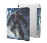 Bigfoot Braving Thunders Cute Tablet Case with Pencil Holder Lightweight Hard Protective Cover Compatible with Ipad 2020 /Pro 2020/2020 AIR 4 /Pro 2021