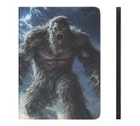 Bigfoot Braving Thunders Funny Tablet Case with Pen Slot Lightweight Hard Protective Cover Compatible with iPad 2020/Pro 2020/Pro 2021/Air4/Air5