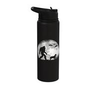 Bigfoot Cane Corso Dog Night Walk Alien Invasion Stainless Steel Insulated Water Bottle