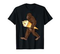 Bigfoot Carrying Cone Ice Cream - Yeti Ice Cream Lover T-Shirt
