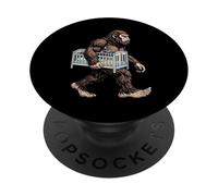 Bigfoot Carrying Crib Funny Sasquatch Parenting Humor PopSockets Adhesive PopGrip