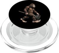 Bigfoot Carrying Garden Rake Sasquatch Gardening PopSockets PopGrip for MagSafe