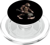 Bigfoot Carrying Shovel Funny Sasquatch Gardening PopSockets PopGrip for MagSafe