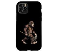 Bigfoot Carrying Sledgehammer Sasquatch Builder Construction Case for iPhone 11 Pro
