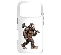 Bigfoot Carrying Sledgehammer Sasquatch Builder Construction Case for iPhone 17 Pro