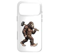 Bigfoot Carrying Sledgehammer Sasquatch Builder Construction Case for iPhone 17 Pro Max