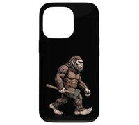 Bigfoot Carrying Sledgehammer Sasquatch Construction Worker Case for iPhone 13 Pro