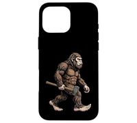 Bigfoot Carrying Sledgehammer Sasquatch Construction Worker Case for iPhone 16 Pro Max