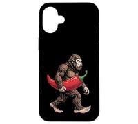Bigfoot Carrying Spicy Pepper Funny Sasquatch Case for iPhone 16 Plus