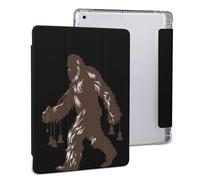 Bigfoot Carrying Wind Chimes Sasquatch Tablet Case with Pencil Holder Protective Cover Design Compatible for IPAD 2020 （10.2in）