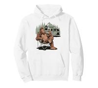 Bigfoot Chilling at the Campsite RV Life Pullover Hoodie