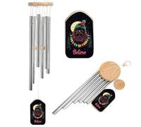 Bigfoot Christmas Believe Aluminium Wind Chime Memorial Chimes Soothing Melodic Windchimes for Garden Backyard Patio Outside Decor