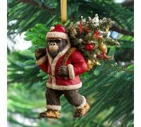 Bigfoot Christmas Ornament, 2026 Wildlifes Wonders Collection Ornament, Wildlife Wonders Collection Funny Xmas Ornaments, 2D Acrylic for Holiday Decorations, Unique Gift for Bigfoot Lovers (#D)