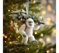 Bigfoot Christmas Ornament - Myth Meets Holiday Magic, Funny 2D Acrylic Sasquatch Holiday Decor for Christmas Tree, Wildlife Wonders Collection Funny Xmas Ornaments Unique Gift for Bigfoot Lovers