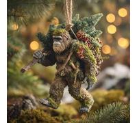 Bigfoot Christmas Ornament - Myth Meets Holiday Magic,Funny Sasquatch Holiday Decor for Christmas Tree, Unique 2026 Wildlife Wonders Collection Ornament Lovers and Collectors (E)