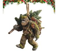 Bigfoot Christmas Ornament, Sasquatch Ornaments, Wildlife Ornament, 2d Acrylic Bigfoot Ornaments, 2d Funny Sasquatch Holiday Decor for Christmas Tree, for Bigfoots Lovers (4)