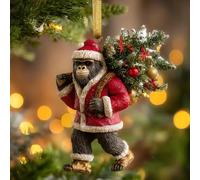 Bigfoot Christmas Ornament, Wildlife Wonders Collection Sasquatch Ornaments for Xmas Tree, Funny Mythical Creature Decor for Collectors, Nature Themed Holiday Decoration (#D)