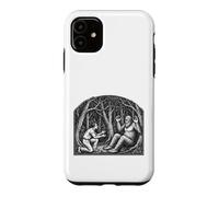 Bigfoot Communicating with Man Nature Vintage Art Case for iPhone 11