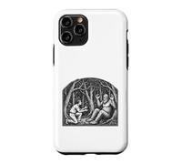 Bigfoot Communicating with Man Nature Vintage Art Case for iPhone 11 Pro