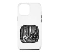 Bigfoot Communicating with Man Nature Vintage Art Case for iPhone 12 Pro Max
