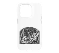 Bigfoot Communicating with Man Nature Vintage Art Case for iPhone 15 Pro