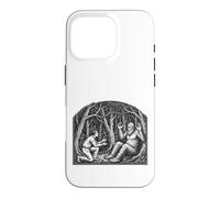 Bigfoot Communicating with Man Nature Vintage Art Case for iPhone 16 Pro