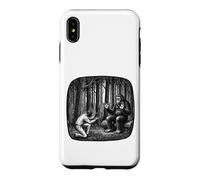 Bigfoot Communicating with Man Nature Vintage Art Case for iPhone XS Max