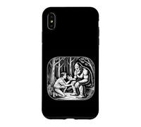 Bigfoot Communicating with Man Nature Vintage Art Case for iPhone XS Max