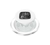 Bigfoot Communicating with Man Nature Vintage Art PopSockets PopGrip for MagSafe