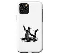 Bigfoot Cowboy Riding On Nessie -Sasquatch Loch Ness Monster Case for iPhone 11 Pro