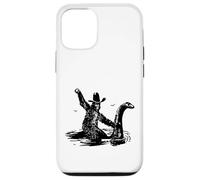 Bigfoot Cowboy Riding On Nessie -Sasquatch Loch Ness Monster Case for iPhone 12/12 Pro