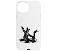 Bigfoot Cowboy Riding On Nessie -Sasquatch Loch Ness Monster Case for iPhone 15 Plus