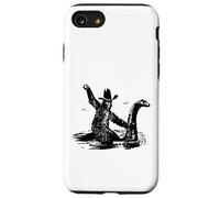 Bigfoot Cowboy Riding On Nessie -Sasquatch Loch Ness Monster Case for iPhone SE (2020) / 7/8