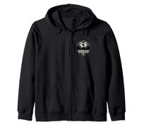 Bigfoot Cryptid Research Group Mythical Creature Badge Zip Hoodie