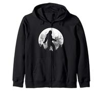 Bigfoot Cryptozoology Lover Legend Mystery Cryptid Animal Zip Hoodie