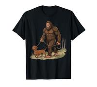 Bigfoot Dachshund Retro Weiner Dog T-Shirt