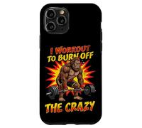 Bigfoot Deadlift I Workout To Burn Off The Crazy Funny Gym Case for iPhone 11 Pro