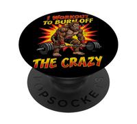 Bigfoot Deadlift I Workout To Burn Off The Crazy Funny Gym PopSockets Adhesive PopGrip
