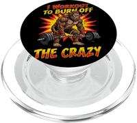 Bigfoot Deadlift I Workout To Burn Off The Crazy Funny Gym PopSockets PopGrip for MagSafe