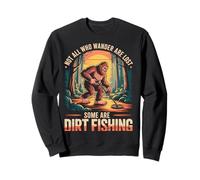 Bigfoot Dirt Fishing Detecting Sweatshirt