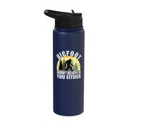 Bigfoot Doesn't Believe in You Either Distressed Stainless Steel Insulated Water Bottle