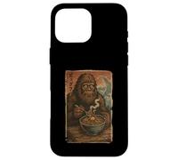 Bigfoot Donburi Series Funny Kawaii Ukiyo Eats Novelty Case for iPhone 16 Pro Max
