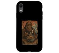 Bigfoot Donburi Series Funny Kawaii Ukiyo Eats Novelty Case for iPhone XR