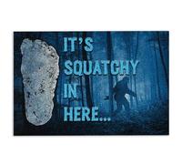 Bigfoot Door Mat Bigfoot It's Squatchy In Here Welcome Non-Slip Mats Funny Doormat Bathroom Kitchen Front Porch Rugs Entrance 16 * 24in/40 * 60cm