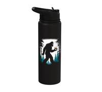 Bigfoot Drinking Whiskey - Funny Bigfoot Sasquatch Lover Stainless Steel Insulated Water Bottle