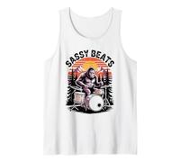 Bigfoot Drummer Sassy Beats Halloween Rock Cryptid Costume Tank Top