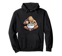 Bigfoot Eating Ramen Noodles Funny Sasquatch Food Lover Tee Pullover Hoodie