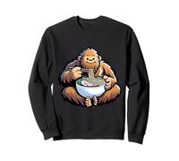 Bigfoot Eating Ramen Noodles Funny Sasquatch Food Lover Tee Sweatshirt
