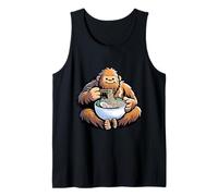 Bigfoot Eating Ramen Noodles Funny Sasquatch Food Lover Tee Tank Top