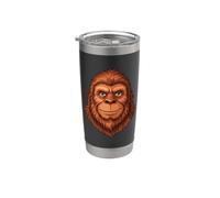 Bigfoot Face Sasquatch Believer Forest Legend Stainless Steel Insulated Tumbler
